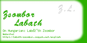 zsombor labath business card